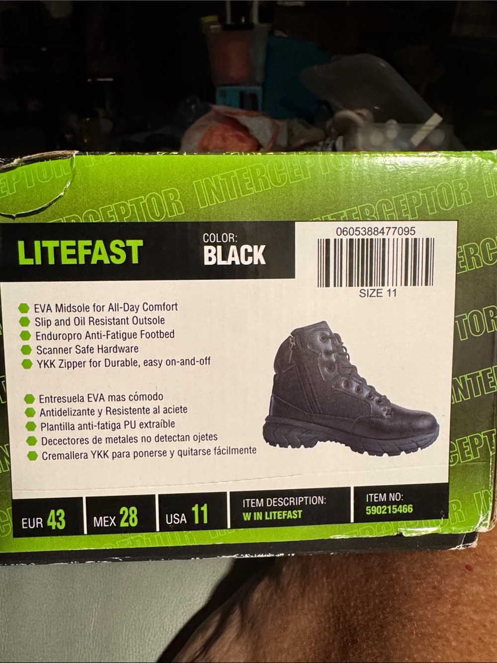 LITEFAST Women's Black Combat & Moto Boots - Durable Tactical Style